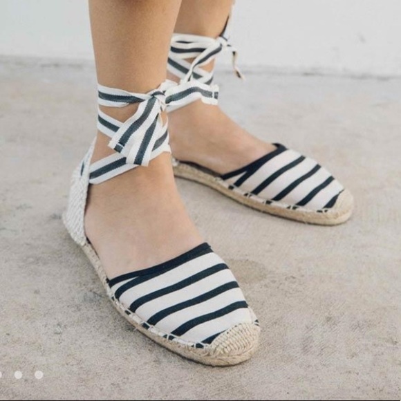Soludos classic striped sandal. 9 - Picture 2 of 7